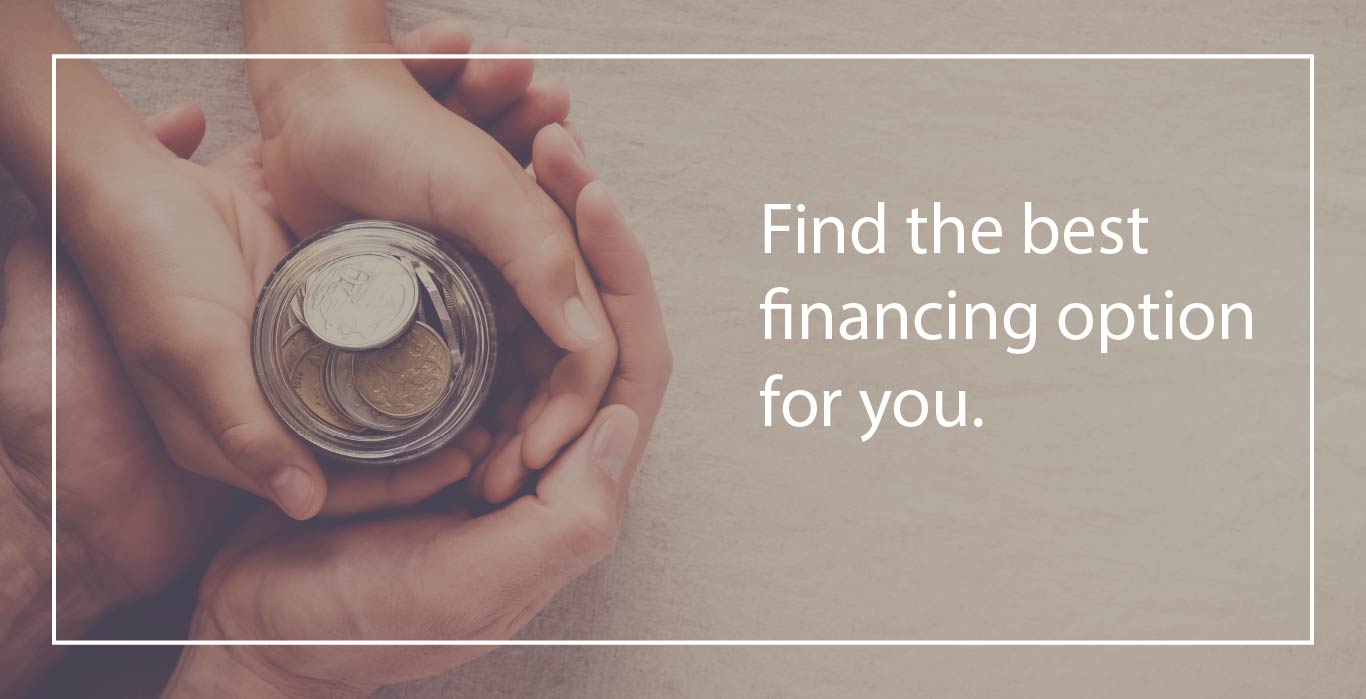 find the best financing option for you